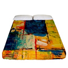 Wall Art Fitted Sheet (king Size) by Azkajaya