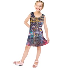 Water Droplets Kids  Tunic Dress by Azkajaya