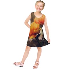 Yellow Butterfly Flower Kids  Tunic Dress by Azkajaya