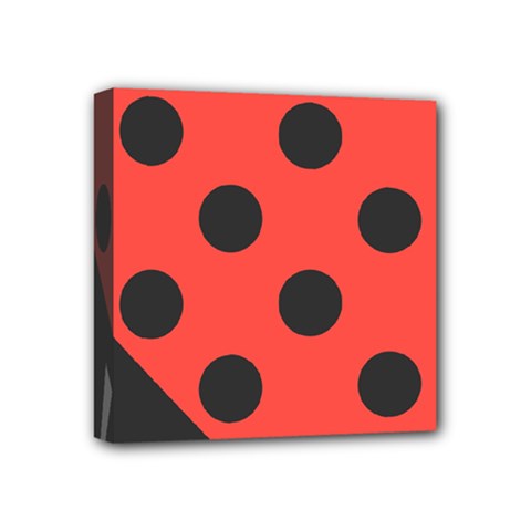 Abstract-bug-cubism-flat-insect Mini Canvas 4  X 4  (stretched) by Ket1n9