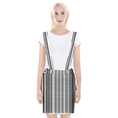 Barcode Pattern Braces Suspender Skirt by Ket1n9
