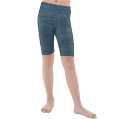 Wooden Wall Kids  Mid Length Swim Shorts by Azkajaya