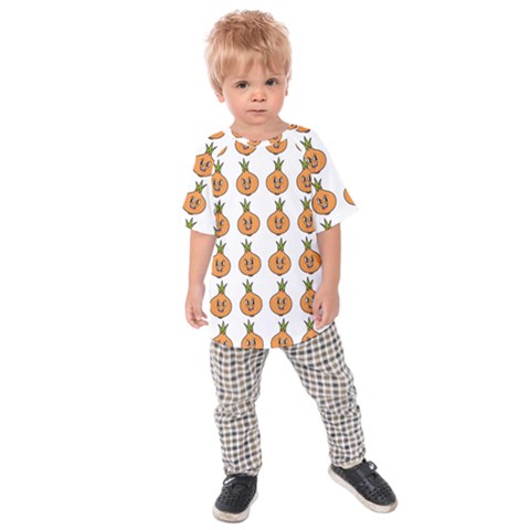 Onion Pattern 12 Kids  Raglan T-shirt by CocoBellKidsTV24