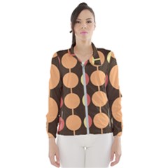 Pattern Circle Retro Design Women s Windbreaker by Loisa77
