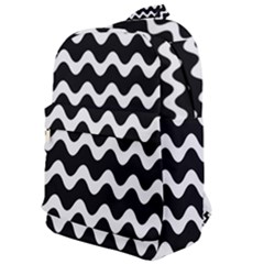 Wave-black White Classic Backpack by kyorashop23