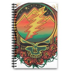 Grateful Steal Your Face Deadhead Hippie Logo Symbol 5 5  X 8 5  Notebook by Loisa77