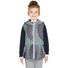 Converge Diverge Mingle Mix Divide Kids  Hooded Puffer Vest by Paksenen