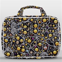 Mental Emojis Emoticons Icons Travel Toiletry Bag With Hanging Hook by Paksenen