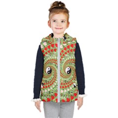 Love Avatars Characters Roles Yin Yang Kids  Hooded Puffer Vest by Paksenen