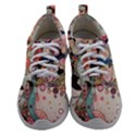 Whimsical Colorful Young Girl Women Athletic Shoes View1