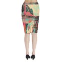 Backgrounds Multi Colored Abstract Midi Wrap Pencil Skirt View2