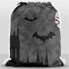 Halloween Background Halloween Scene Drawstring Bag (large) by Ket1n9