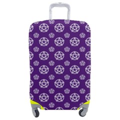 White Pentacle And Purple Pattern Luggage Cover (medium) by cheekywitch