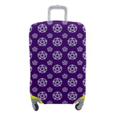White Pentacle And Purple Pattern Luggage Cover (small) by cheekywitch