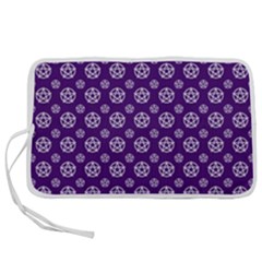 White Pentacle And Purple Pattern Pen Storage Case (s) by cheekywitch