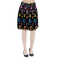 Abstract Background Retro 60s 70s Pleated Skirt by Apen