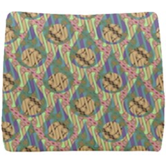 Tribal Background Boho Batik Seat Cushion by anzea