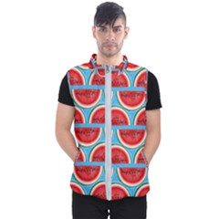 Illustrations Watermelon Texture Pattern Men s Puffer Vest by anzea