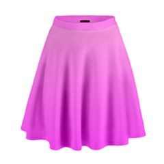 Gradient Pink - Pastel Yellow Pink Rosa High Waist Skirt by 2607694c