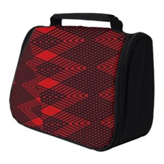 Pattern Rot Schwarz Full Print Travel Pouch (small) by dedoma