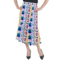 Illustrations Of Fish Texture Modulate Sea Pattern Midi Mermaid Skirt View1