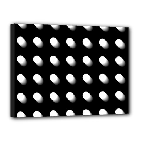 Background Dots Circles Graphic Canvas 16  X 12  (stretched) by Ndabl3x