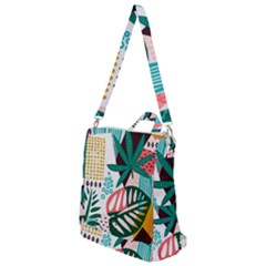 Abstract Seamless Pattern With Tropical Leaves Crossbody Backpack by Hannah976