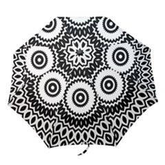 Circular Concentric Radial Symmetry Abstract Folding Umbrellas by Proyonanggan