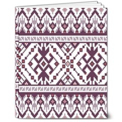 Illustration Ukrainian Folk Seamless Pattern Ornament 8  X 10  Hardcover Notebook by Proyonanggan