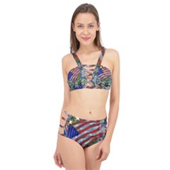 Usa United States Of America Images Independence Day Cage Up Bikini Set by Ket1n9