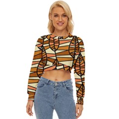 Autumn Leaf Mosaic Seamless Lightweight Long Sleeve Sweatshirt by Hannah976