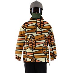 Autumn Leaf Mosaic Seamless Men s Ski And Snowboard Waterproof Breathable Jacket by Hannah976