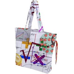 Mathematics Formula Physics School Drawstring Tote Bag by Bedest