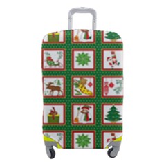 Christmas Paper Christmas Pattern Luggage Cover (small) by Bedest