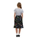 Universe Star Planet Galaxy Kids  Ruffle Flared Wrap Midi Skirt View4