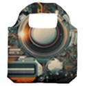 Technology Robot Internet Processor Premium Foldable Grocery Recycle Bag View2