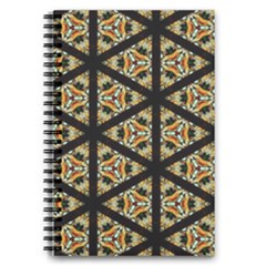 Pattern Stained Glass Triangles 5 5  X 8 5  Notebook by HermanTelo