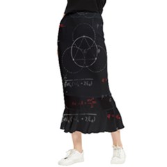 Math Board Circuit Circuits Computer Shield Tech Technology Maxi Fishtail Chiffon Skirt by Loisa77