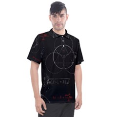 Math Board Circuit Circuits Computer Shield Tech Technology Men s Polo T-shirt by Loisa77
