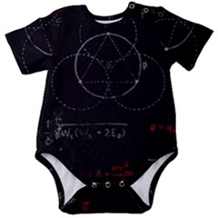 Math Board Circuit Circuits Computer Shield Tech Technology Baby Short Sleeve Bodysuit by Loisa77