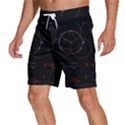 Math Board Circuit Circuits Computer Shield Tech Technology Men s Beach Shorts View2