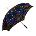 Line Square Pattern Violet Blue Yellow Design Straight Umbrellas View2