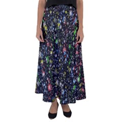 Universe Star Planet Galaxy Flared Maxi Skirt by Ravend