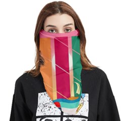 Digital Graphic Clip Art Beach Face Covering Bandana (triangle) by Proyonanggan