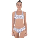 Blackboard Algorithms Black and White Pattern Criss Cross Bikini Set View1