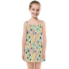 Plants Art Motif Flowers Kids  Summer Sun Dress by Loisa77