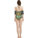 Monkey Tiger Bird Parrot Forest Jungle Style Halter Flowy Bikini Set  View2