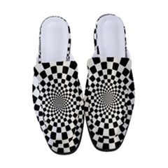 Geomtric Pattern Illusion Shapes Women s Classic Backless Heels by Grandong
