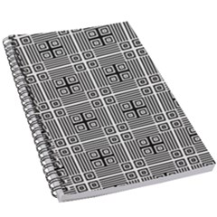 Squares Inside Background Checkered Contemporary Effect Electronic Futuristic Graphic Illusion Modern 5 5  X 8 5  Notebook by Loisa77