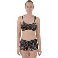 Vintage Batik Art Architecture Pattern Perfect Fit Gym Set by Ravend